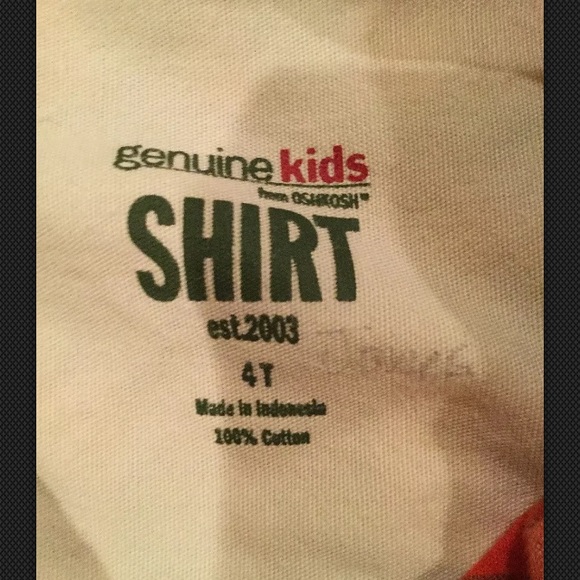 Genuine Kids Orange Blue Plaid Collar Shirt - Picture 3 of 3